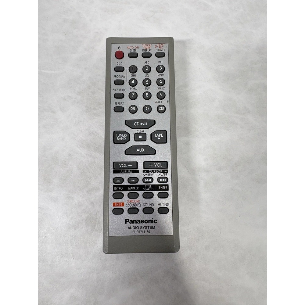 Panasonic Audio System Remote Control EUR7711150 Tested Works Replacement